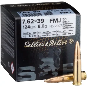 Sellier & Bellot 7,62x39 FMJ 124gr 8g lőszer