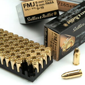 Sellier & Bellot 9mm Luger FMJ 124 gr 8,0g lőszer